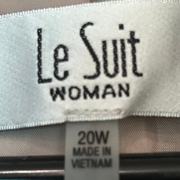 NWT Le Suit soft taupe lined blazer sz 20W - Picture 2 of 13
